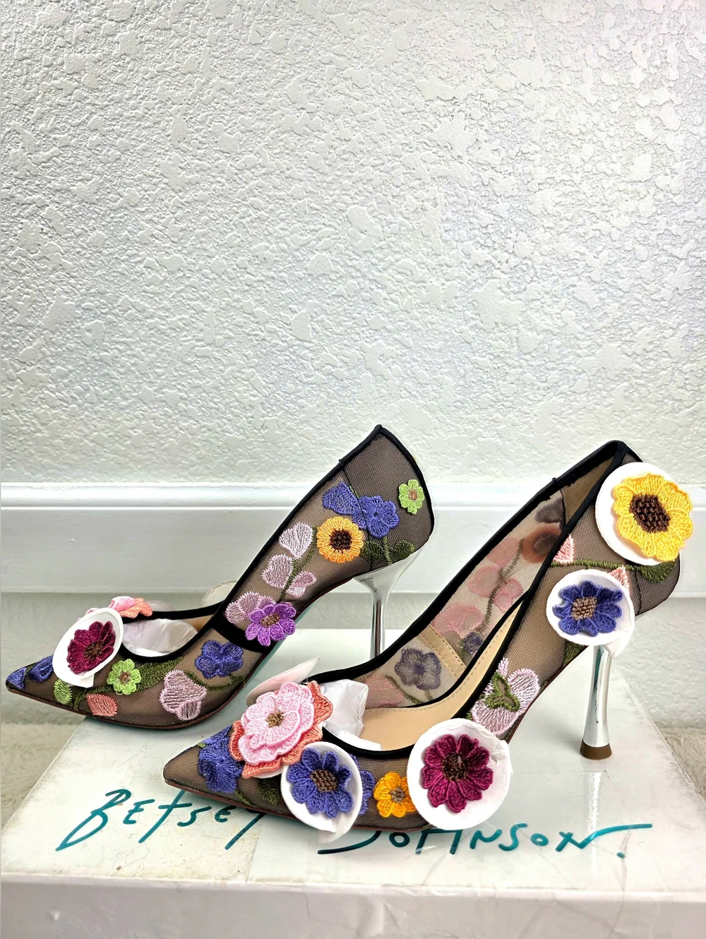 Betsey Johnson SB-Aimey 3-D Floral Pumps - Picture 7 of 11